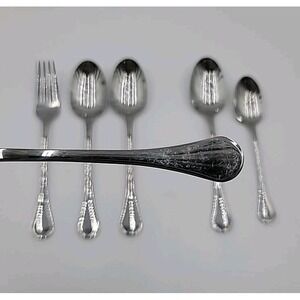6pc Isaac Mizrahi Stainless Steel Flatware China 11